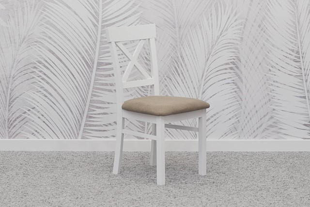 Krzesło drewniane AX1 białe