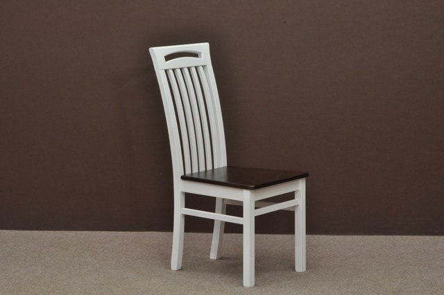 Krzesło drewniane KB12 białe