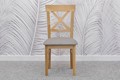 krzesło dębowe tapicerowane ax1 do jadalni - zdjęcie nr 2