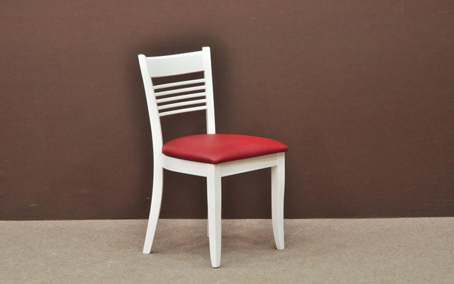 Krzesło drewniane RM1 białe