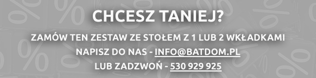 Kup zestaw taniej ze stołem z 1 lub 2 wkładkami